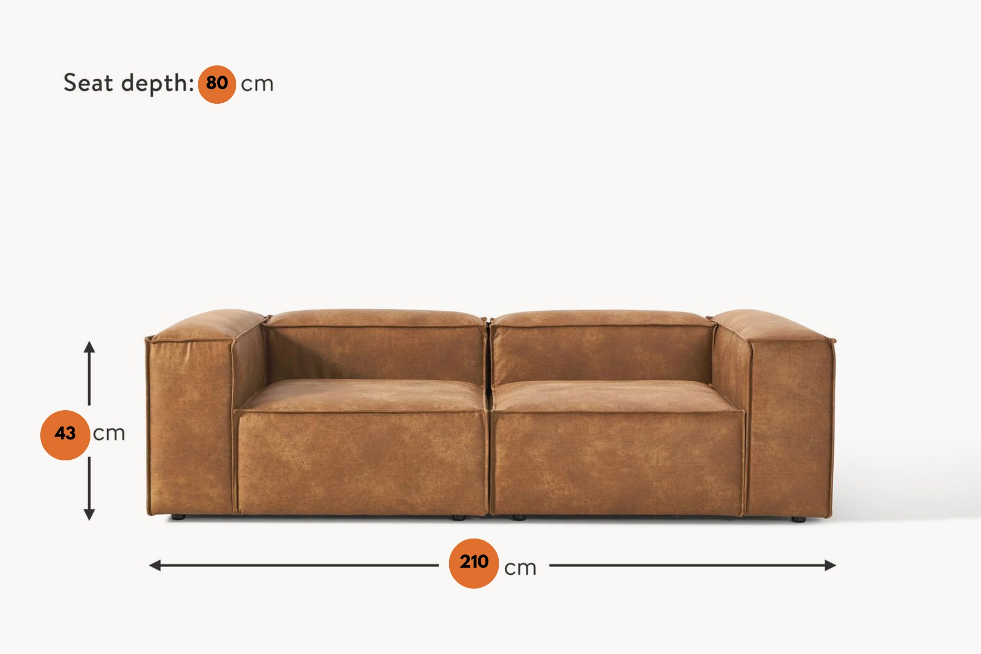 PUFFY SOFA NUBUCK FABRIC
