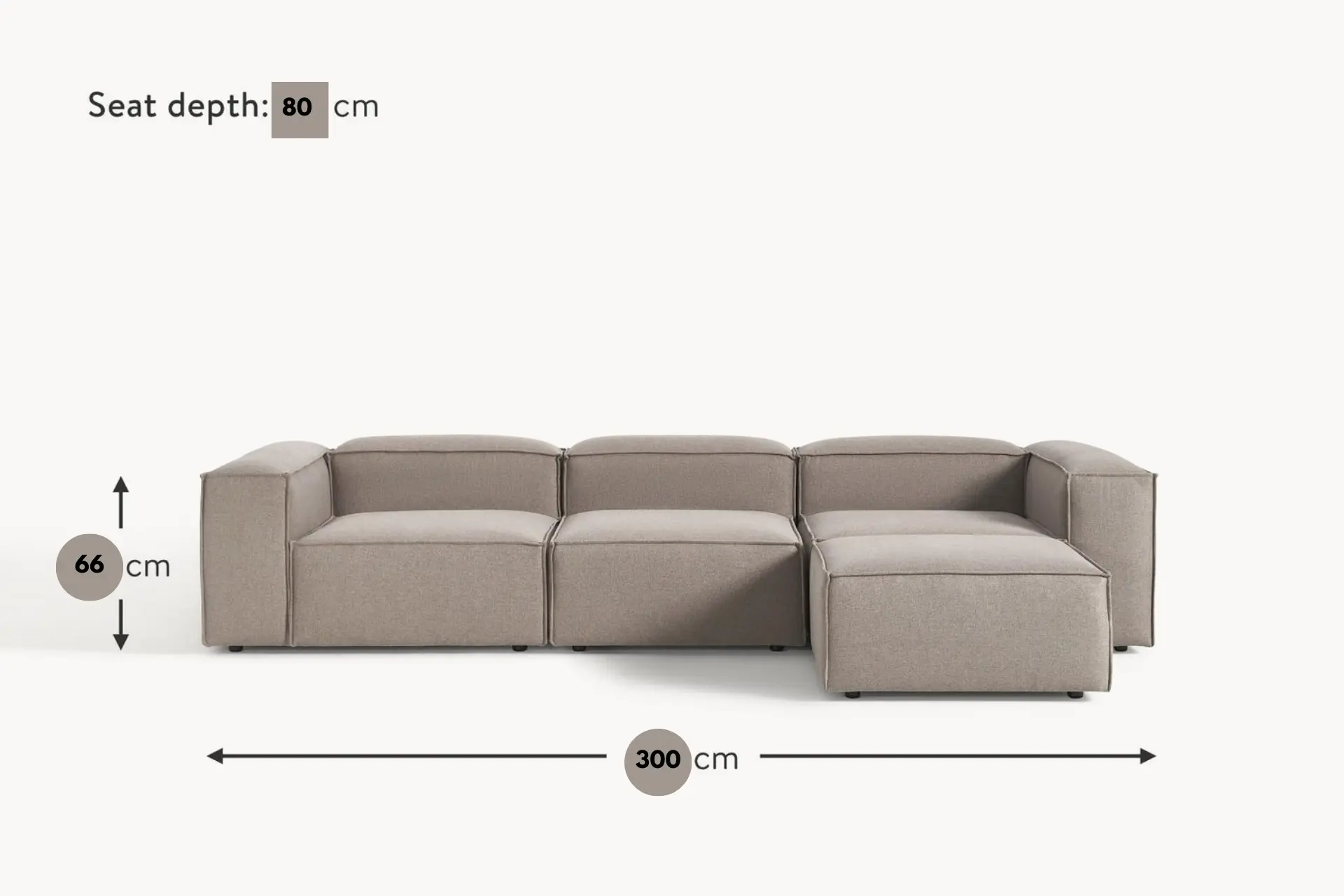 PUFFY CORNER SOFA SET