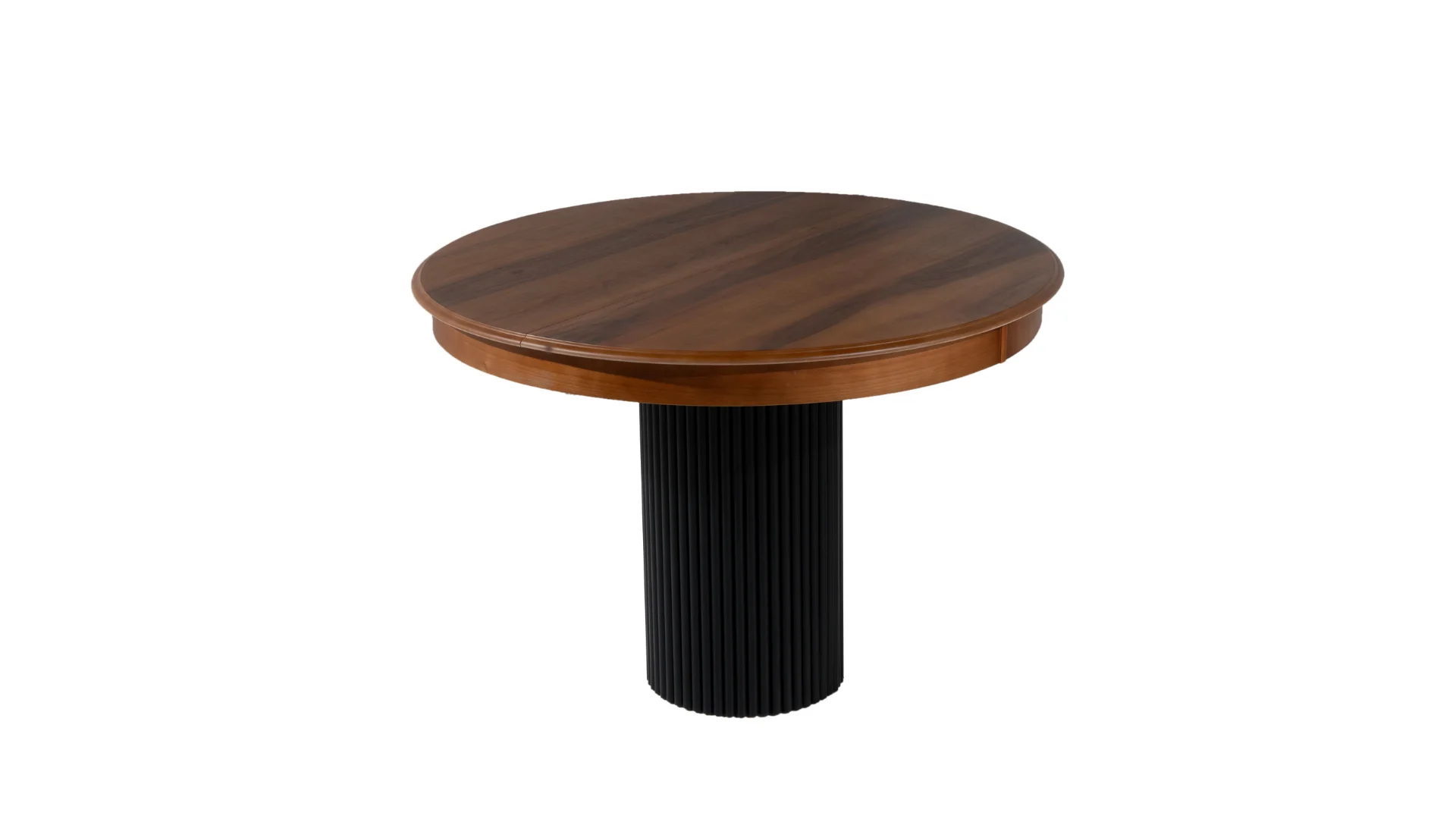 POLO ROUND WALNUT EXTENDABLE TABLE