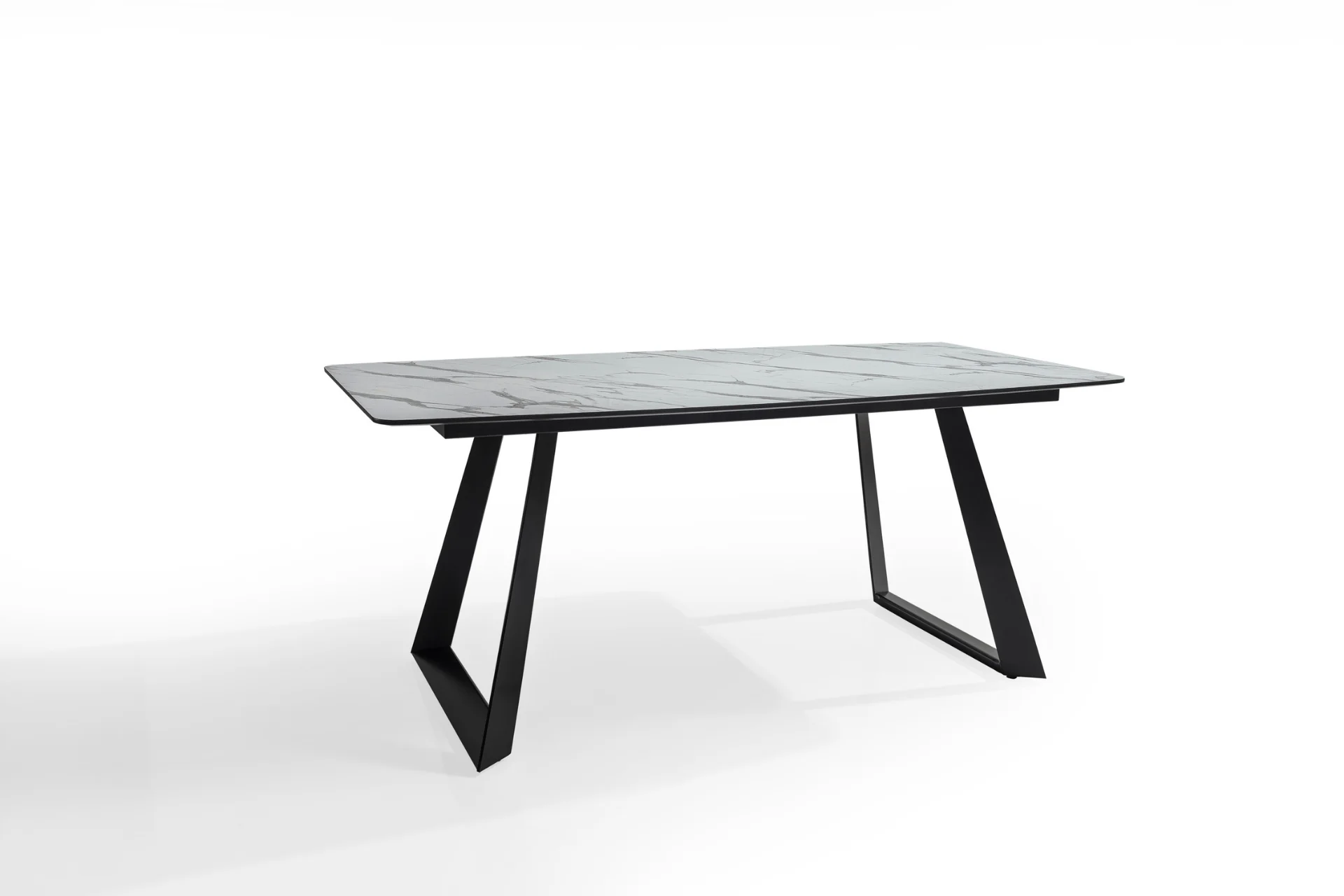 MARMO TABLE WITH METAL LEGS